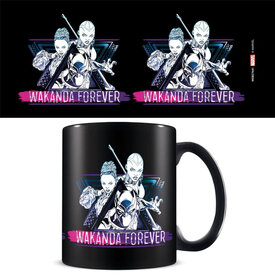 Black Panther Wakanda Forever Tribal - Black Mug