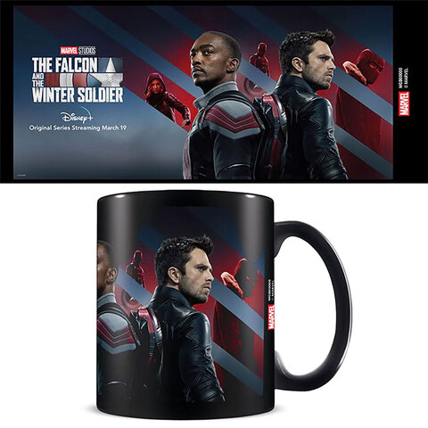 Falcon And The Winter Soldier Stars And Stripes - Black Mug