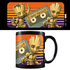 Guardians Of The Galaxy Groot Sunset - Black Mug