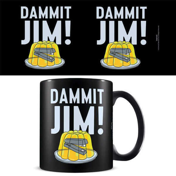 The Office Dammit Jim - Black Mug