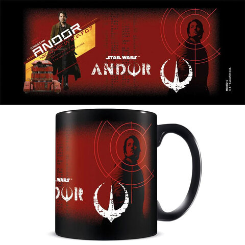 Star Wars Andor Cassian & C2Emo - Black Mug