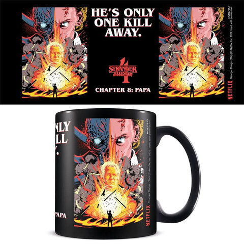 Stranger Things S4 Chapter 8 Papa - Black Mug