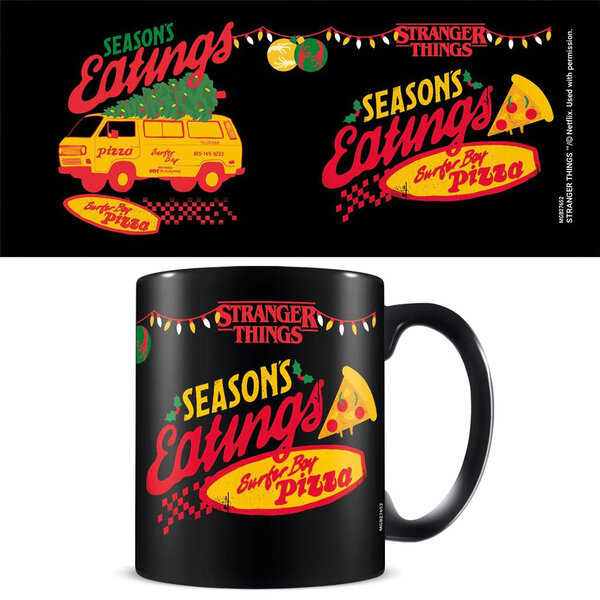 Stranger Things S4 Christmas Seasons Eatings - Mug Coloré