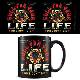 Stranger Things S4 Roll For Your Life - Black Mug