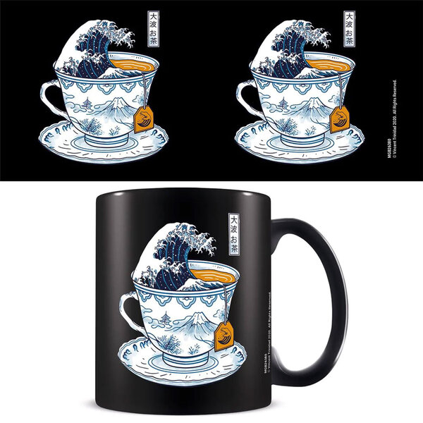 Vincent Trinidad The Great Kanagawa Tea - Black Mug