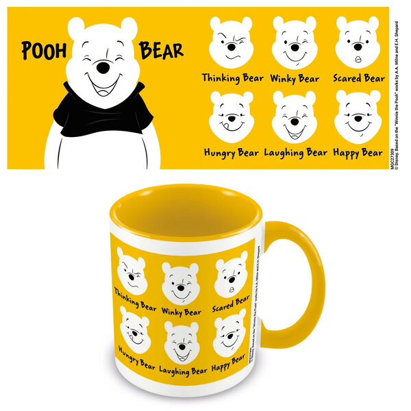 Winnie The Pooh Faces - Coloured Mug