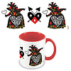 Queen Of Hearts Off With Her Head - Coloured Mug