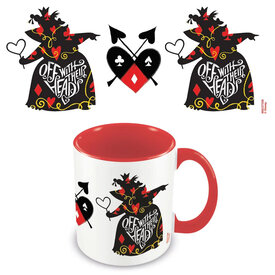 Queen Of Hearts Off With Her Head - Coloured Mug