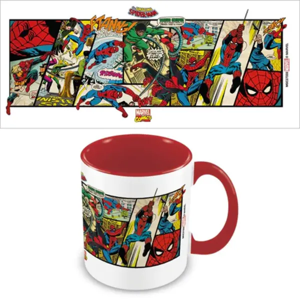Marvel Comics Spider-Man Panels - Gekleurde Mok