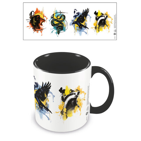 Harry Potter Mystic Wash Four Houses - Coloured Mug