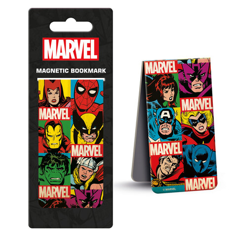 Marvel Comics Retro Grid - Bookmark