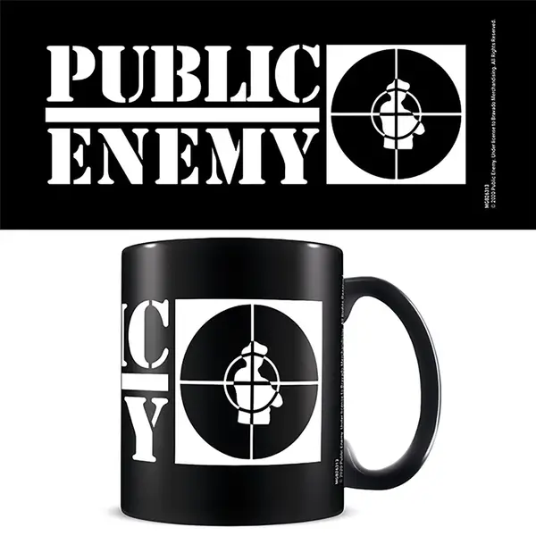 Public Enemy Crosshairs Logo - Zwarte Mok