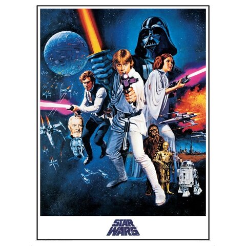 Star Wars A New Hope One Sheet - Art Print