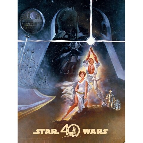 Star Wars 40th Anniversary New Hope - Art Print