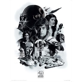 Star Wars 40th Anniversary Montage - Art Print