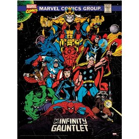 Marvel Avengers Retro - Art Print