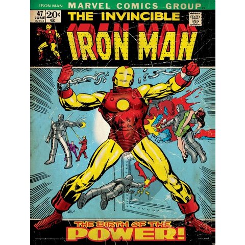 Marvel Iron Man Birth Of Power - Art Print