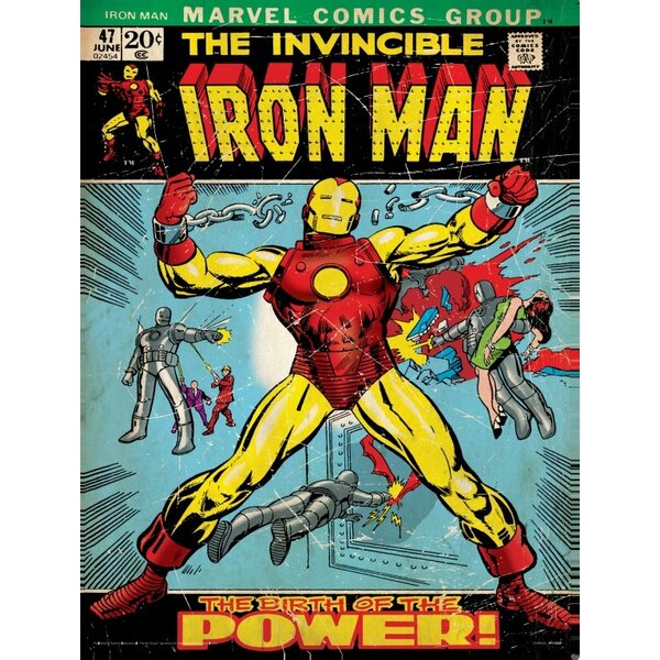 Marvel Iron Man Birth Of Power - Art Print