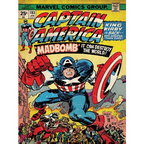 Marvel Captain America Madbomb - Art Print