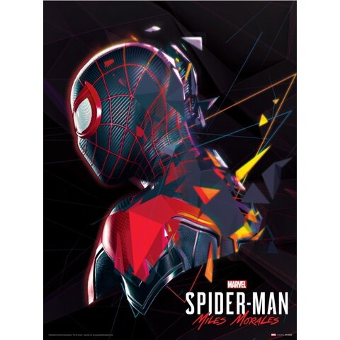 Marvel Spider Man Miles Morales System Shock - Art Print