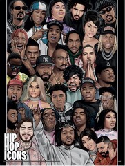 Producten getagd met hiphop. hip hop poster