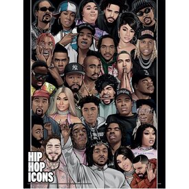 Hip Hop Icons - Art Print