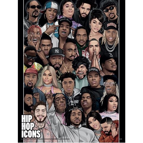 Hip Hop Icons - Art Print