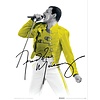 Queen Freddy Mercury Yellow - Art Print