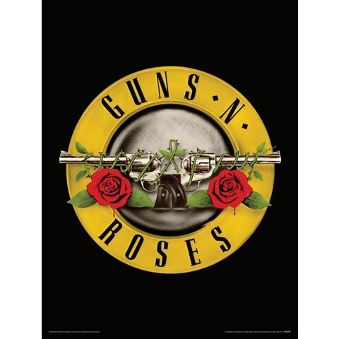 Guns N Roses Bullet Logo - Art Print
