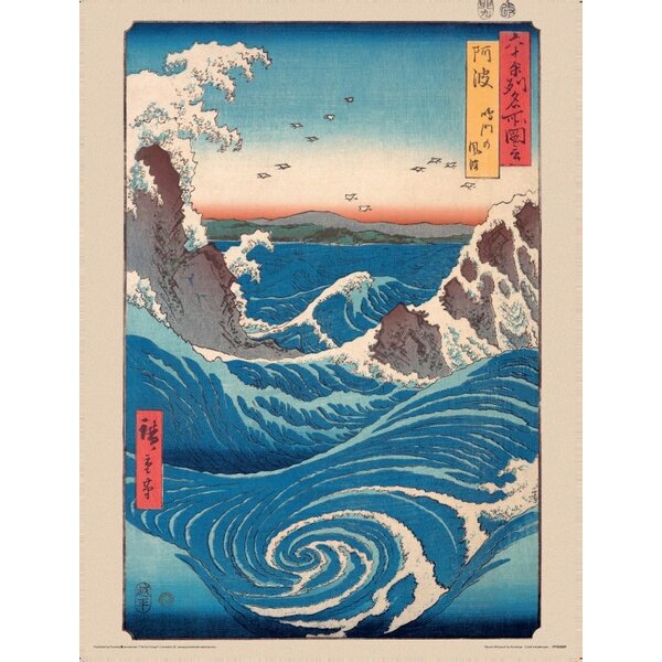 Hiroshige Naruto Whirlpool - Art Print