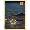 Hiroshige Fox Fires On New Year - Art Print