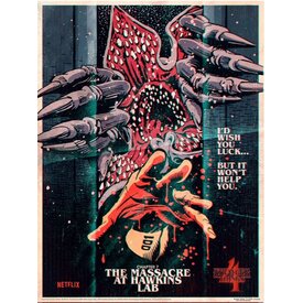 Stranger Things 4 Chapter 7 Hawkins Lab - Art Print