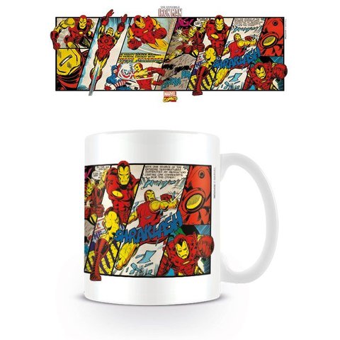 Marvel Retro Iron Man Panels - Mug