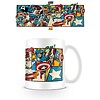 Marvel Retro Captain America Panels - Mug