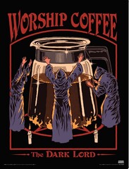 Produits associés au mot-clé steven rhodes worship coffee art print