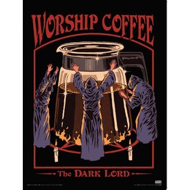 Steven Rhodes Worship Coffee - Art Print
