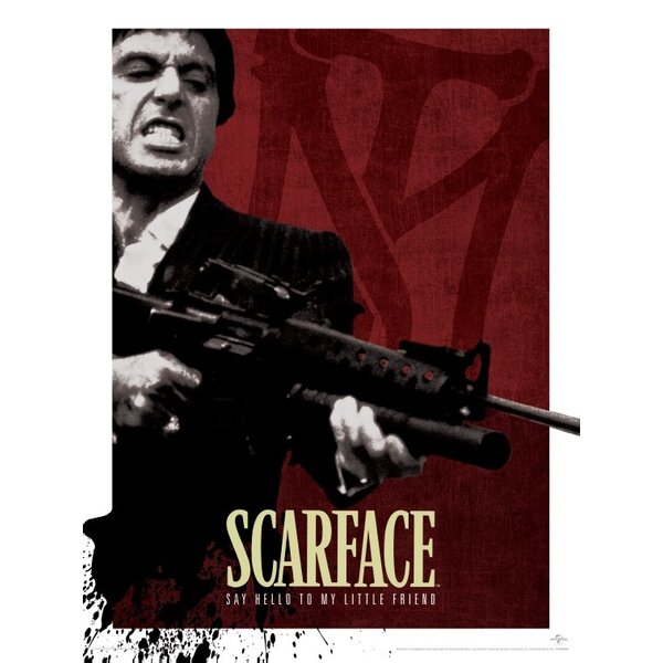 Scarface Blood Red - Art Print