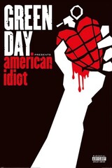 Produits associés au mot-clé green day american idiot poster