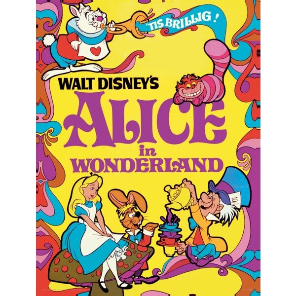 Disney Alice In Wonderland 1974 - Art Print