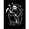 Obinsun Death Rides A Black Cat - Art Print