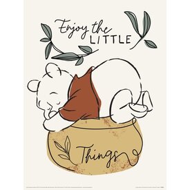 Winnie The Pooh Enjoy The Little Things - Art Print