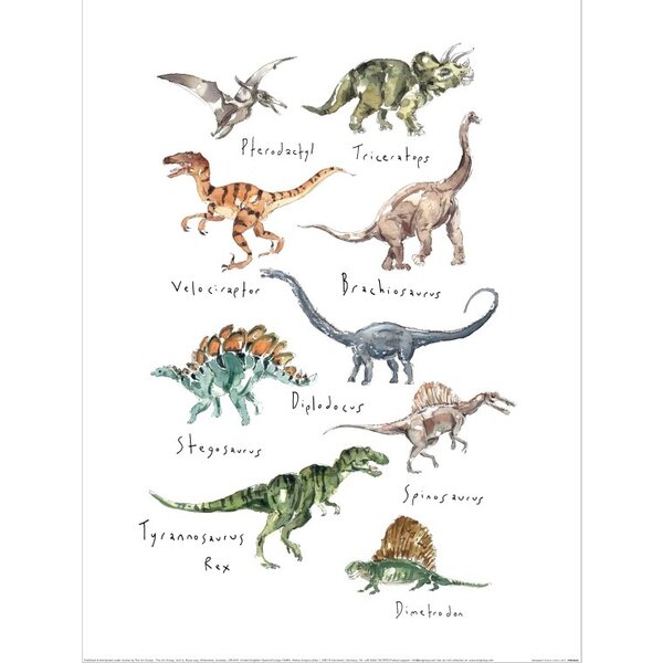 Rose Jocham Dinosaurs - Art Print