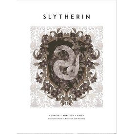 Harry Potter Slytherin Crest - Art Print