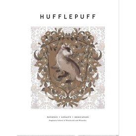 Harry Potter Hufflepuff Crest - Art Print
