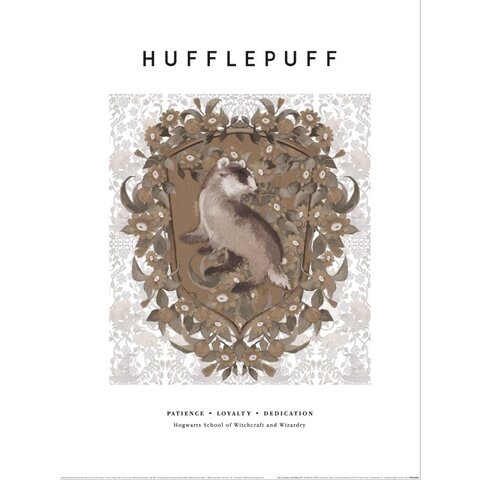 Harry Potter Hufflepuff Crest - Art Print