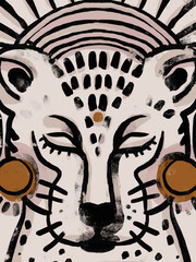Produits associés au mot-clé moderne tijger art print