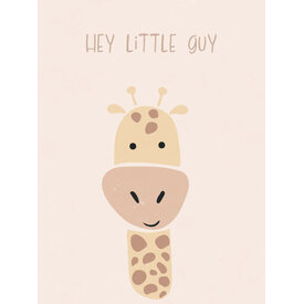 Giraffe Hey Little Guy - Art Print