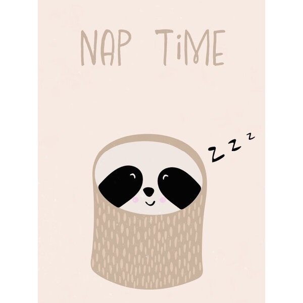 Luiaard Nap Time- Art Print