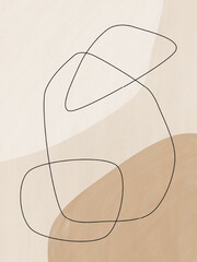 Products tagged with modern abstract taupe art print