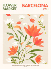 Products tagged with flower market barcelona art print